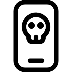 Hacker Phone Icon from Ultimate Regular Set