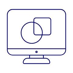 Imac Screen Illustration from UX Line Set