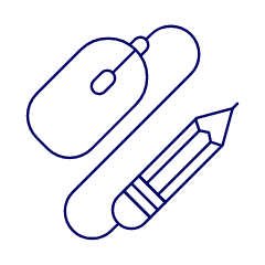 Mouse Draw Illustration from UX Line Set