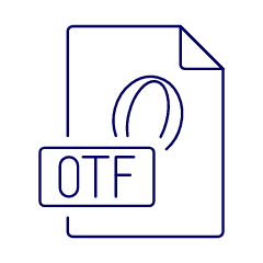 Otf File Illustration from UX Line Set