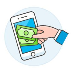 Digital Cash 1 Illustration from UX Colors Set