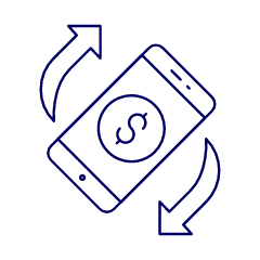 Digital Refund Illustration from UX Line Set