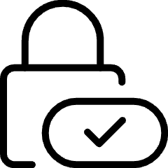 Ccpa Lock Protection Opt Out Check Icon from Ultimate Light Set