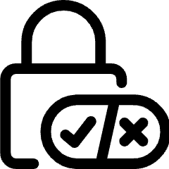Ccpa Lock Protection Opt Out Icon from Ultimate Regular Set