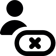 Ccpa User Opt Out Denied Icon from Ultimate Bold Set