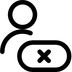 Ccpa User Opt Out Denied Icon from Ultimate Regular Set