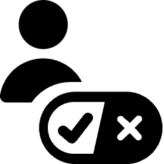 Ccpa User Opt Out Icon from Ultimate Bold Set