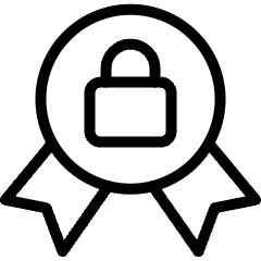 Coding Apps Website Badge Lock Icon from Ultimate Light Set