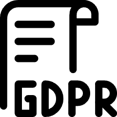 Coding Apps Website Gdpr Document Icon from Ultimate Regular Set