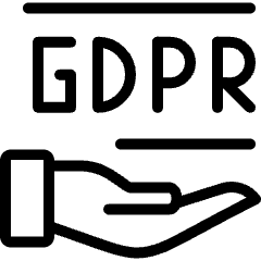 Coding Apps Website Gdpr Hand 2 Icon from Ultimate Light Set