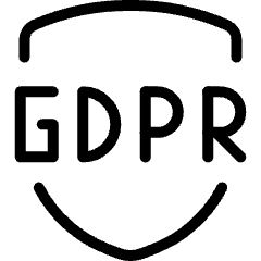 Coding Apps Website Gdpr Shield Icon from Ultimate Light Set
