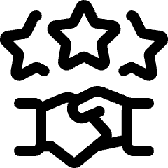 Coding Apps Website Handshake Star Icon from Ultimate Regular Set