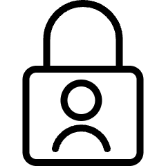 Coding Apps Website Privacy Protection Lock Icon from Ultimate Light Set