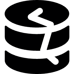 Digital Policies Data Breach Broken Icon from Ultimate Bold Set