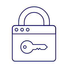Locked App Illustration from UX Line Set