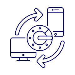 Vault Syncing Illustration from UX Line Set