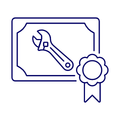 Diploma Wrench Illustration from UX Line Set