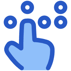 Braille Blind Icon from Plump Duo Set