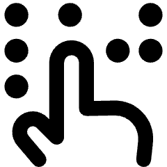 Braille Blind Icon from Core Remix Set