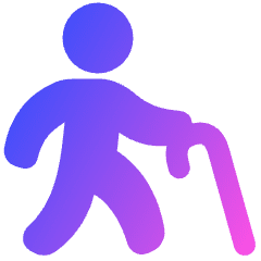 Cane Icon from Plump Gradient Set