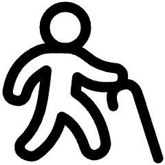 Cane Icon from Plump Line Set