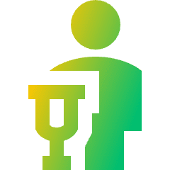 Crutch Icon from Sharp Gradient Set