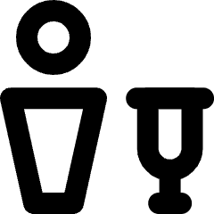 Crutch Icon from Micro Line Set