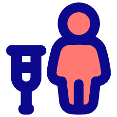 Crutch Icon from Plump Pop Set