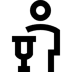 Crutch Icon from Sharp Line Set