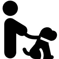 Disability Blind Guide Dog Icon from Ultimate Bold Set