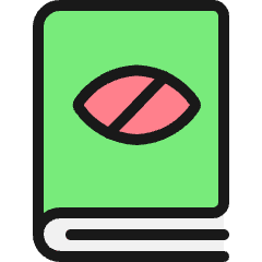 Disability Blind Read Book 2 Icon from Ultimate Colors Set