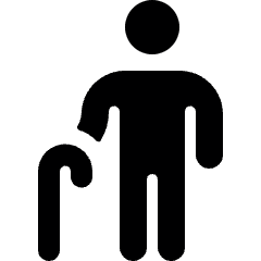 Disability Cane Icon from Ultimate Bold Set