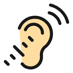 Disability Hearing Icon from Ultimate Colors Set