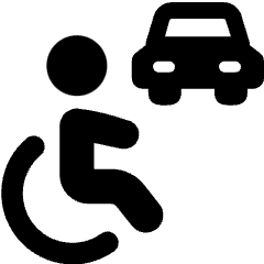 Disability In Car Icon from Ultimate Bold Set
