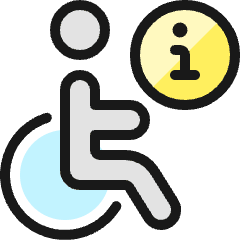 Disability Information Icon from Ultimate Colors Set