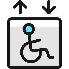 Disability Lift Icon from Ultimate Colors Set