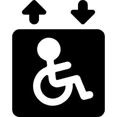 Disability Lift Icon from Ultimate Bold Set