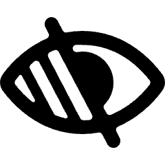 Disability Partially Blind Icon from Ultimate Bold Set