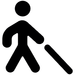 Disability Walk Blind Icon from Ultimate Bold Set