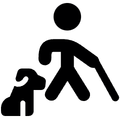 Dog For Blind Icon from Ultimate Bold Set