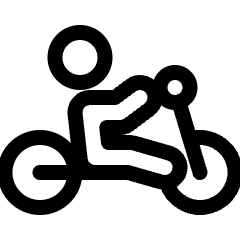 Handcycle Icon from Ultimate Regular Set