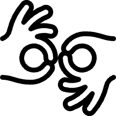 Hands Language Icon from Ultimate Light Set