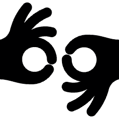 Hands Language Icon from Ultimate Bold Set