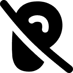 Hearing Deaf 1 Icon from Flex Solid Set