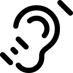 Hearing Deaf 2 Icon from Core Line Set