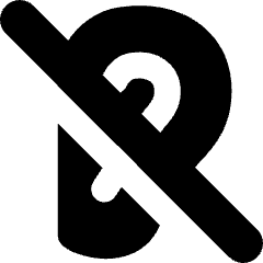 Hearing Deaf Icon from Micro Solid Set