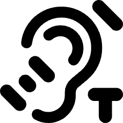 Hearing Telecoil Icon from Core Remix Set