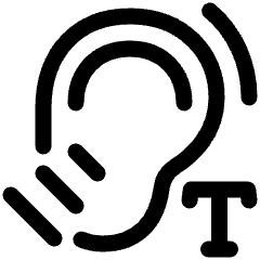 Hearing Telecoil Icon from Plump Line Set