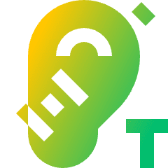 Hearing Telecoil Icon from Sharp Gradient Set