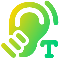 Hearing Telecoil Icon from Plump Gradient Set